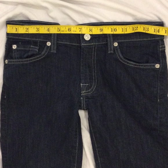 7 For All Mankind Roxanne Dark Wash Jeans Size 27 - Picture 5 of 8